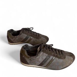 Y2K Coach Katelyn Monogram Signature Lace Up Sneakers Women’s size 8M
